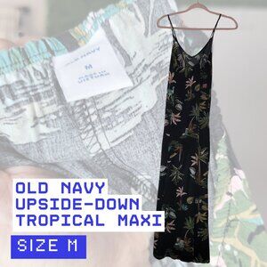 Upside-down Tropical Maxi Dress